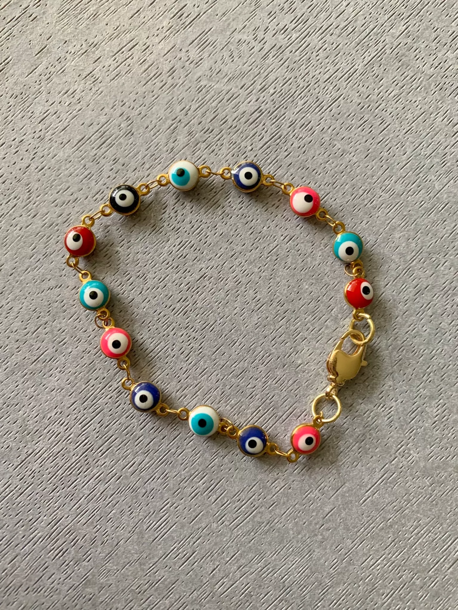 Multicolored Evil Eye Bracelet