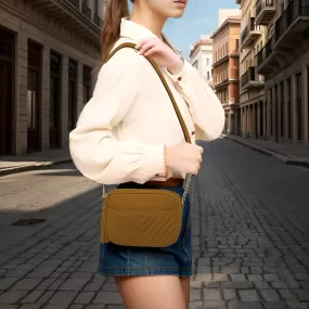 Mustard Chic Faux Leather NGIL Crossbody Bag