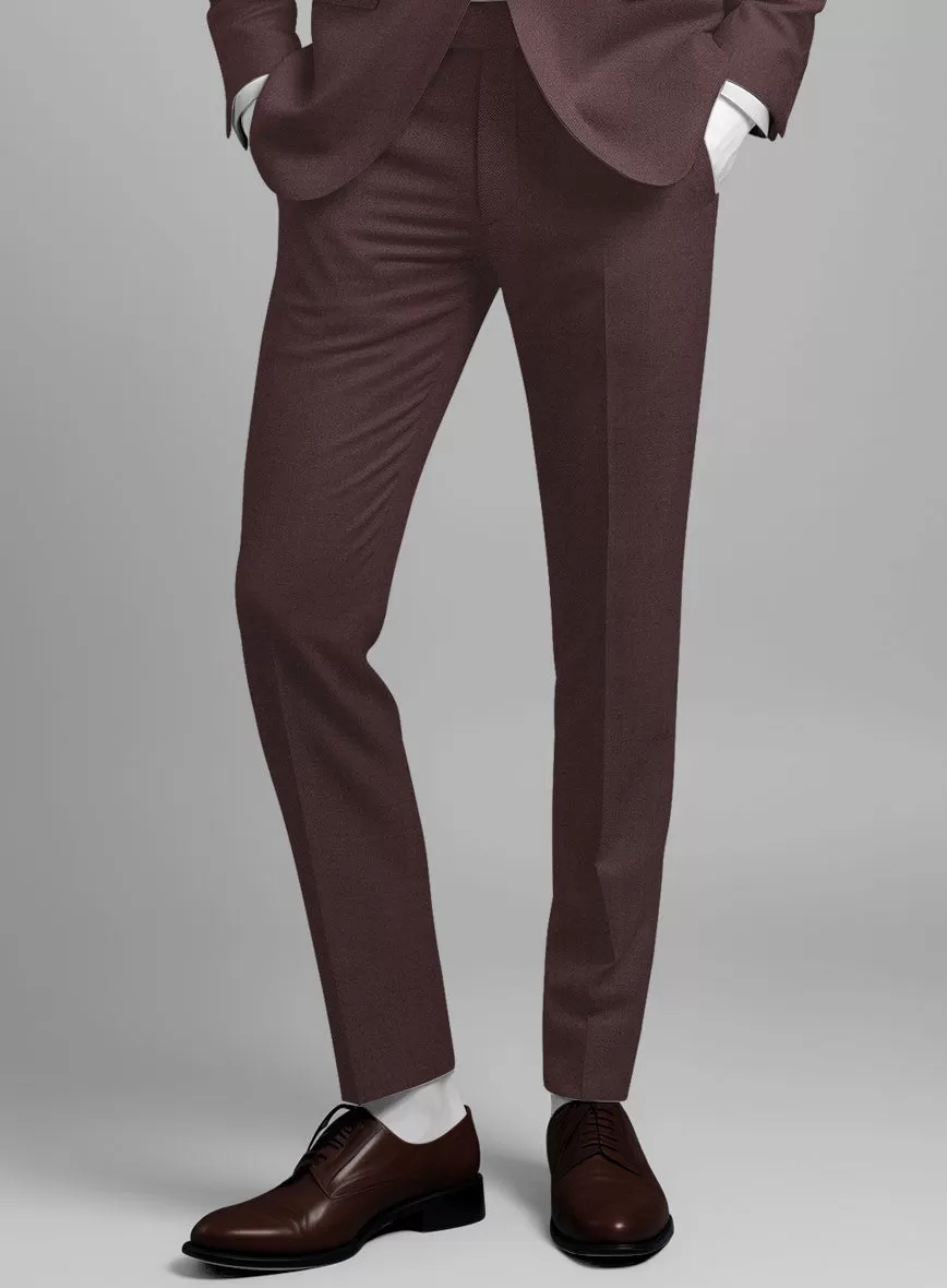 Napolean Dark Wine Wool Pants