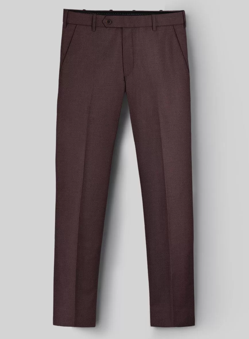 Napolean Dark Wine Wool Pants