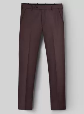 Napolean Dark Wine Wool Pants