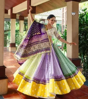 Navratri Trending Hevay Flair Lehenga Choli