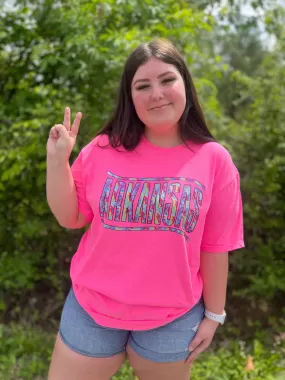 Neon Custom State Tie Dye Tee