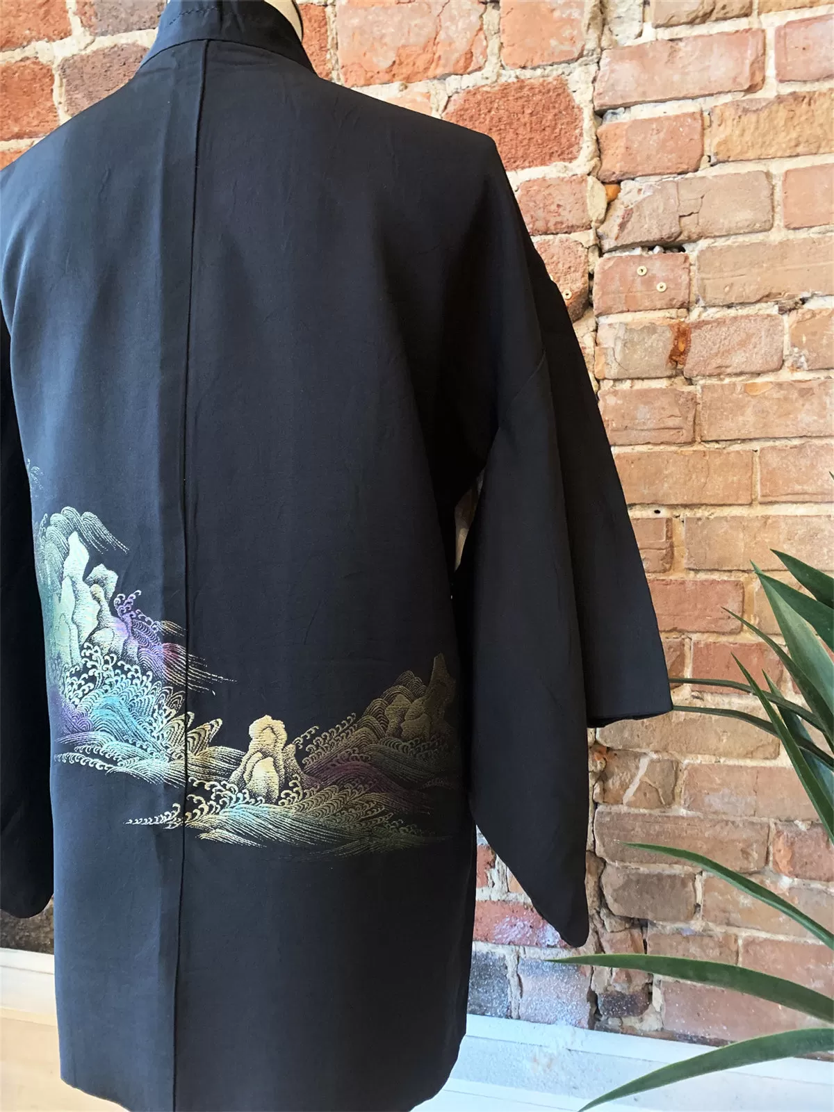 New Arrival ! Vintage Haori/Kimono Black 1970s