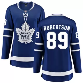 Nicholas Robertson Toronto Maple Leafs Fanatics Branded Women's Home Breakaway Jersey - Blue