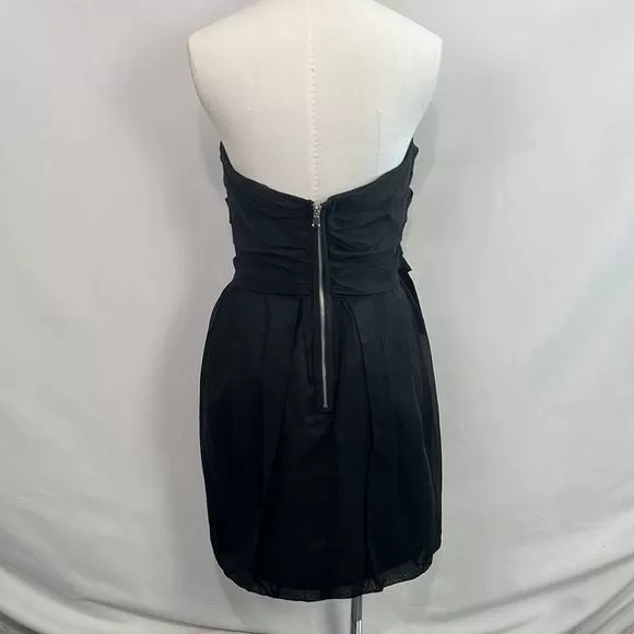 NWT Marc Jacobs Black Strapless Pleated Dress