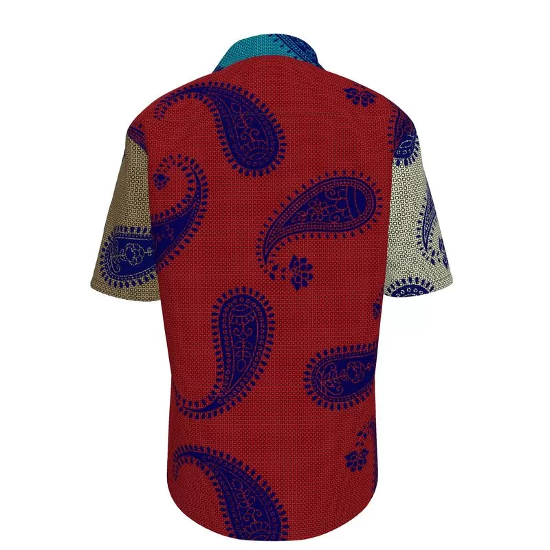 Paisley Passion Mens Short Sleeve Shirt