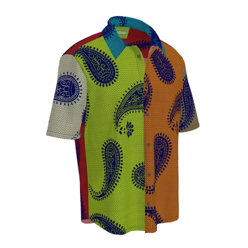 Paisley Passion Mens Short Sleeve Shirt