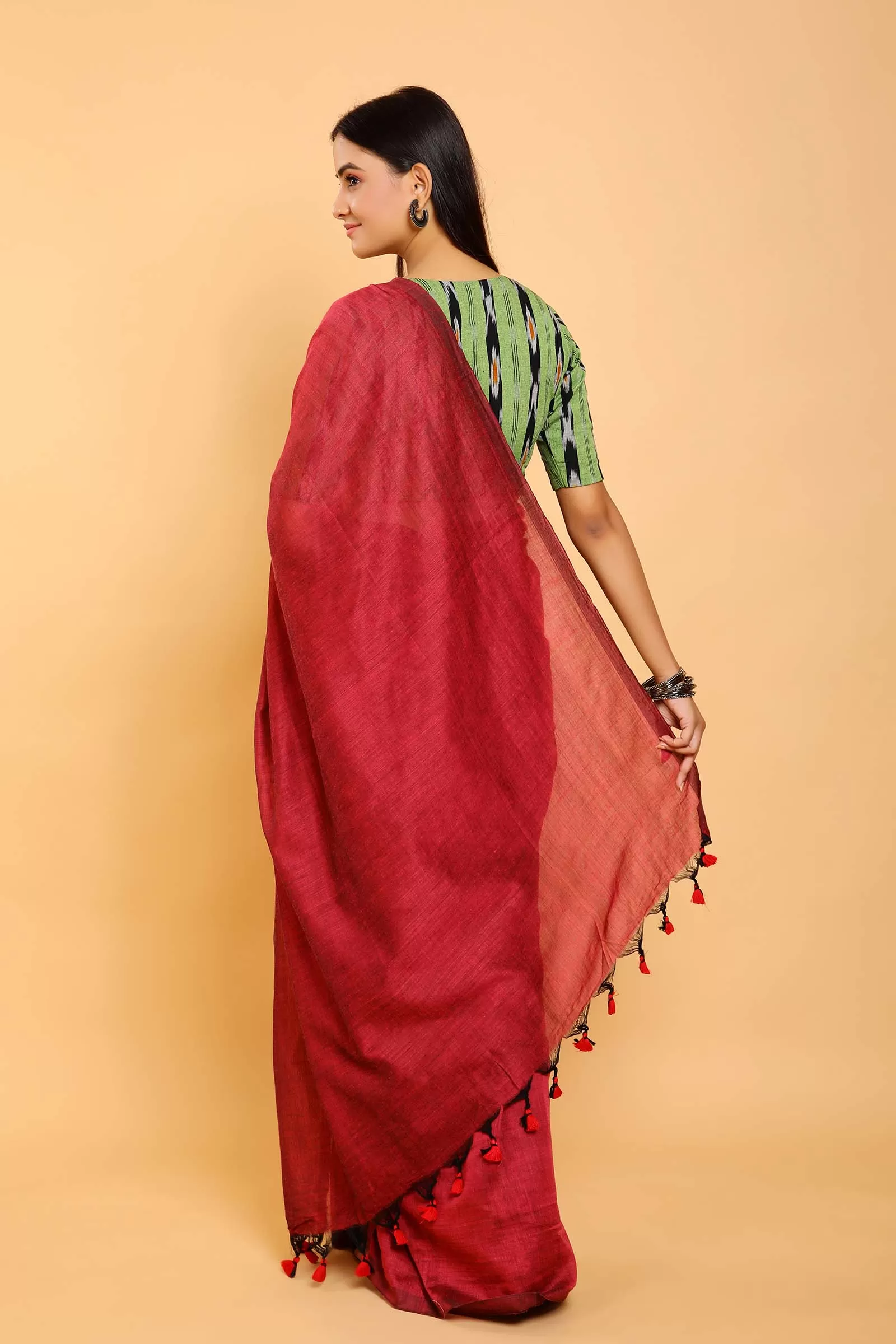 Passion Cotton Plain Saree