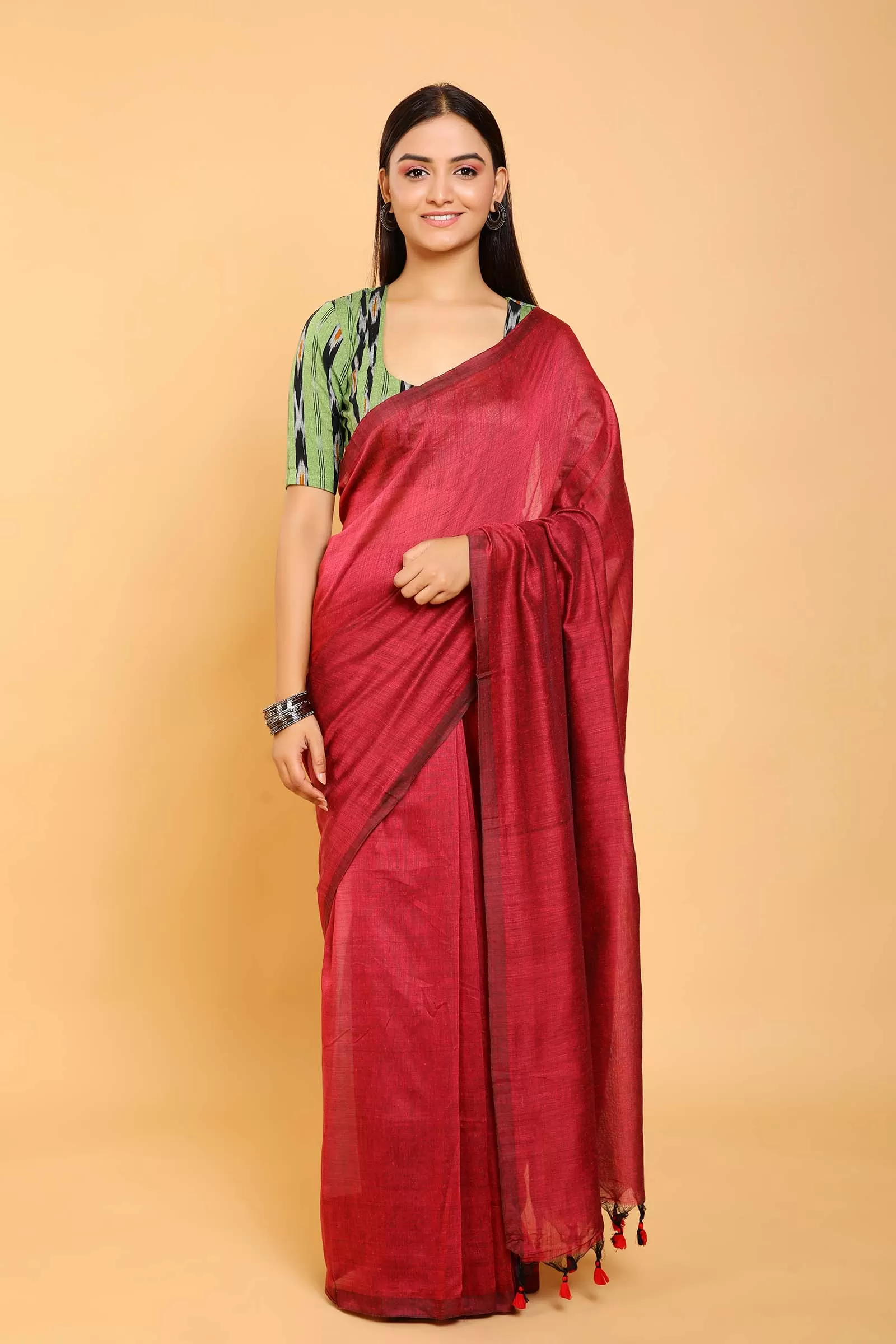 Passion Cotton Plain Saree