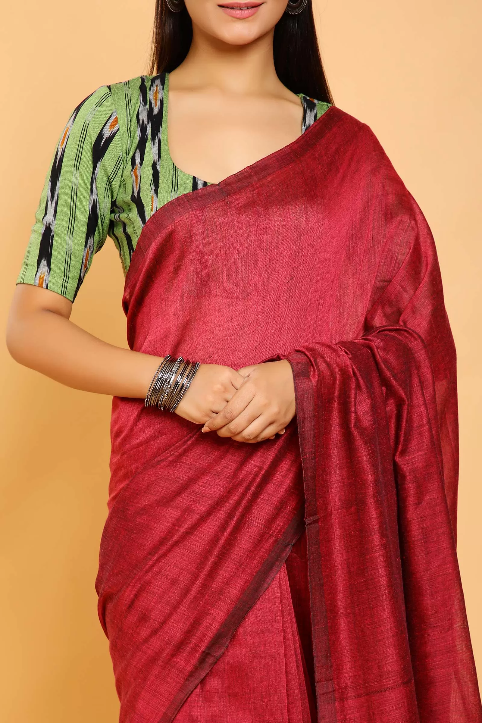 Passion Cotton Plain Saree