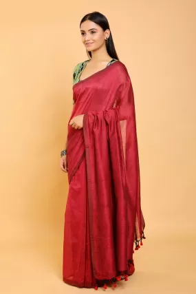 Passion Cotton Plain Saree