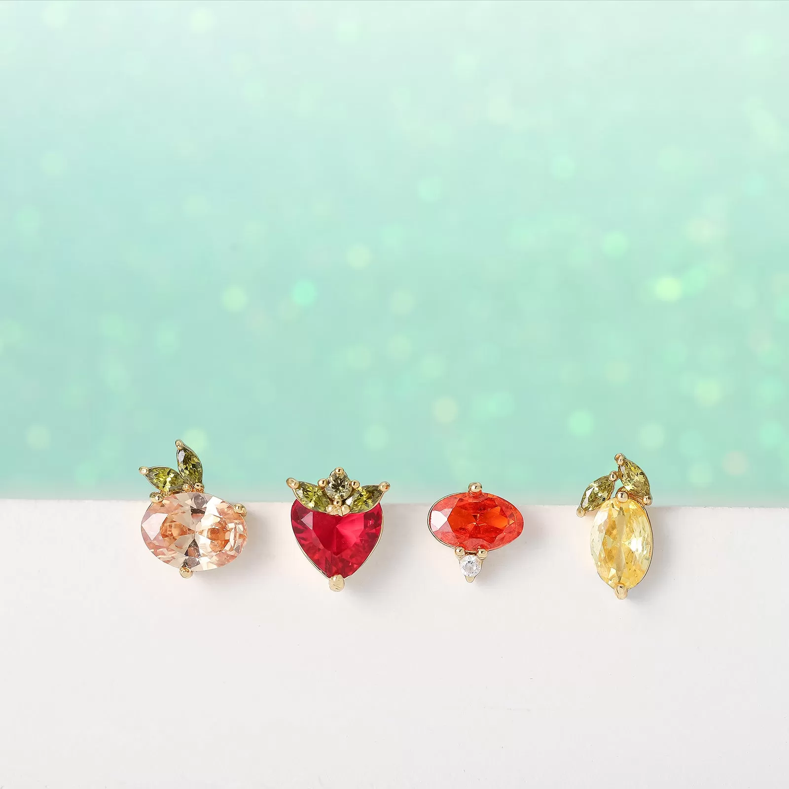 Peach Summer Stud Earrings