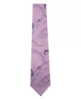 Pink Paisley Silk Tie