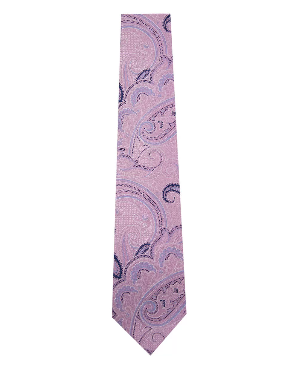 Pink Paisley Silk Tie