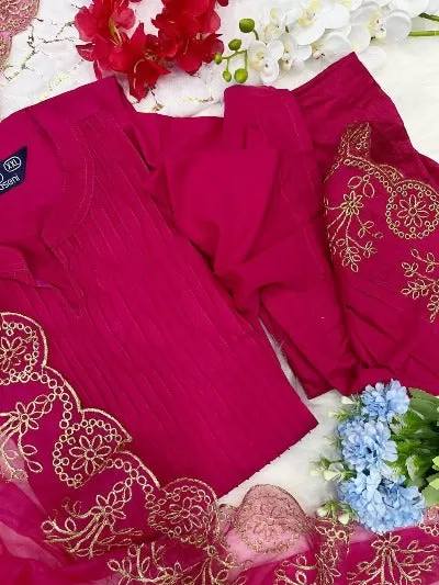 Pink Silk Cotton UK Next Day Suit