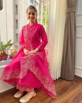 Pink Silk Cotton UK Next Day Suit