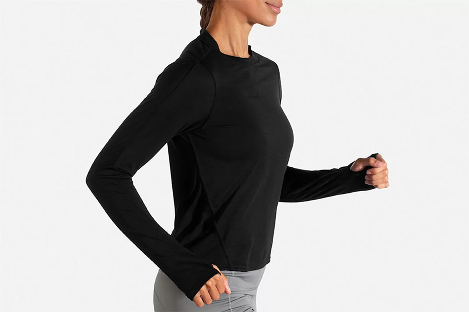 Playera Brooks Distance Long Sleeve Mujer