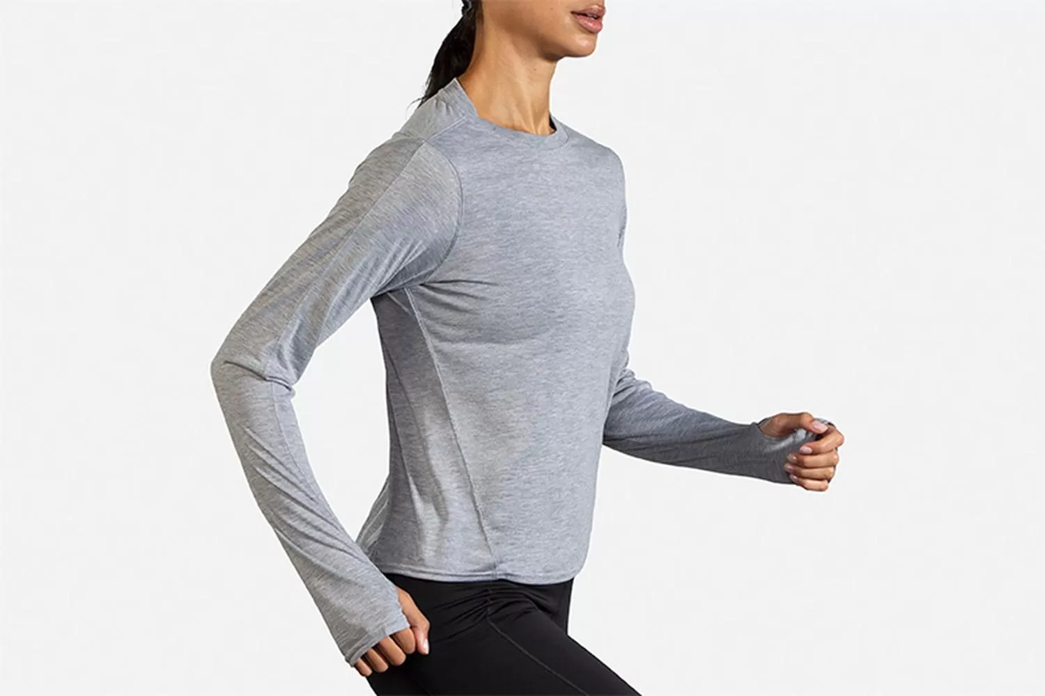 Playera Brooks Distance Long Sleeve Mujer