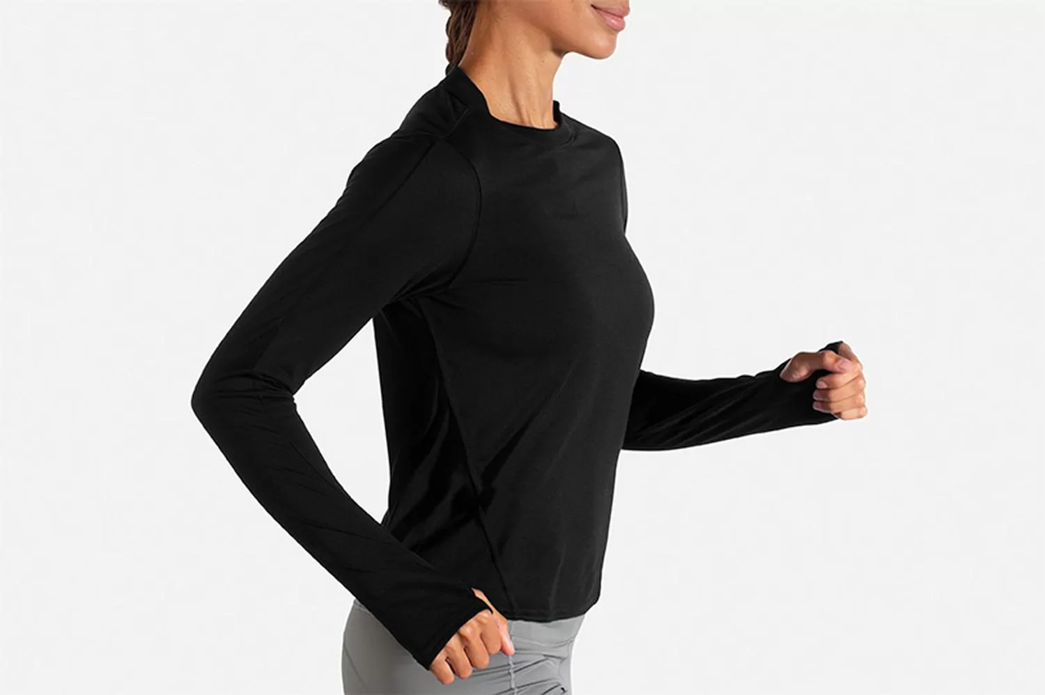 Playera Brooks Distance Long Sleeve Mujer