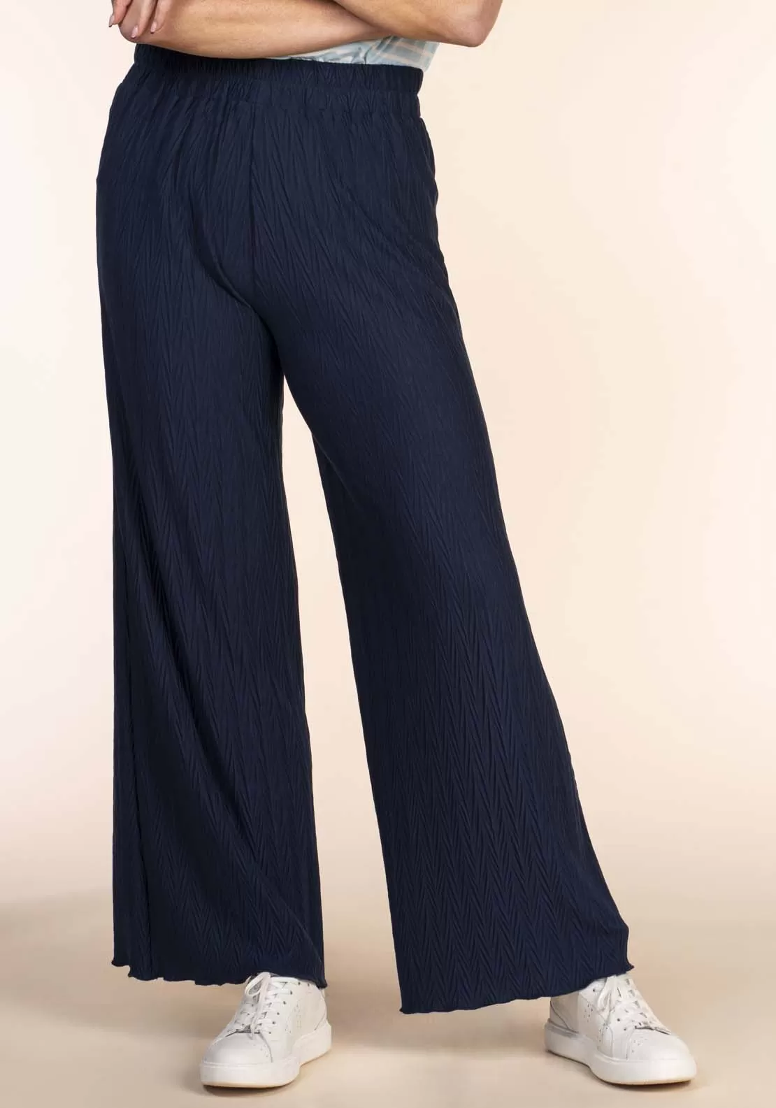 Pleated Pant - Navy