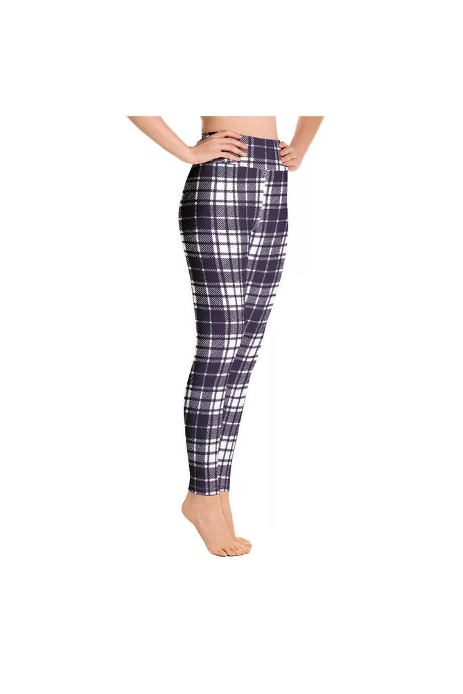 Plum Plaid Over You Yoga Leggings