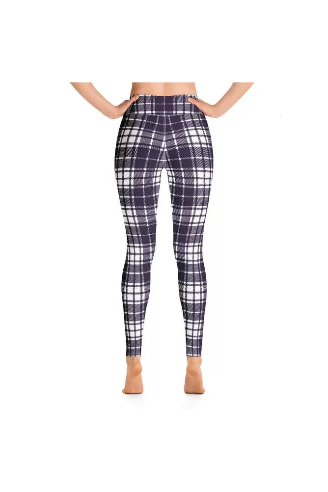 Plum Plaid Over You Yoga Leggings