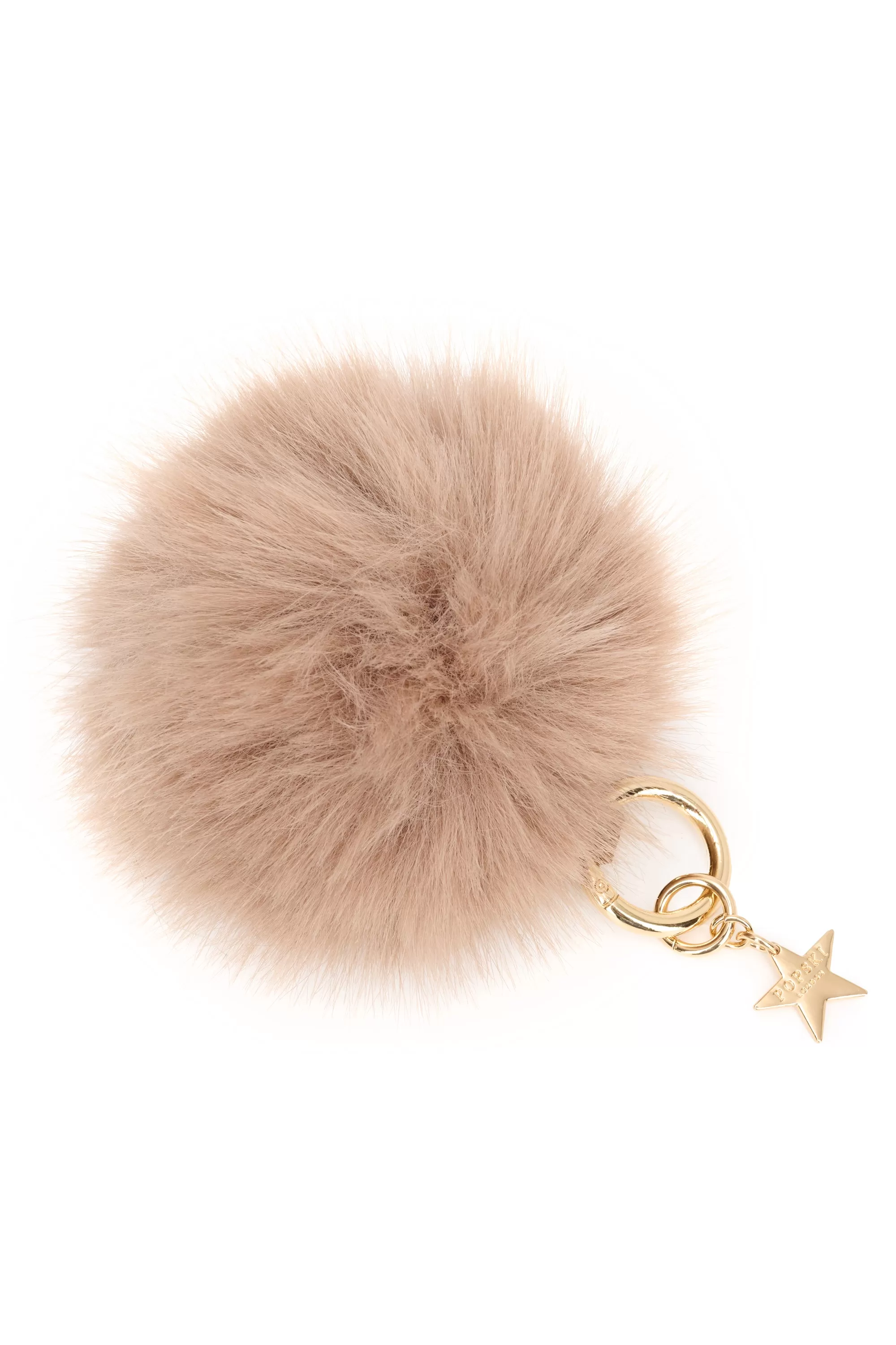 Popski London Faux Keyring Fawn