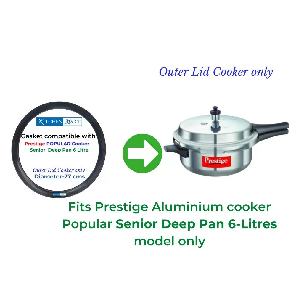 Prestige Popular Aluminium Pressure cooker Gasket (Outer Lid)