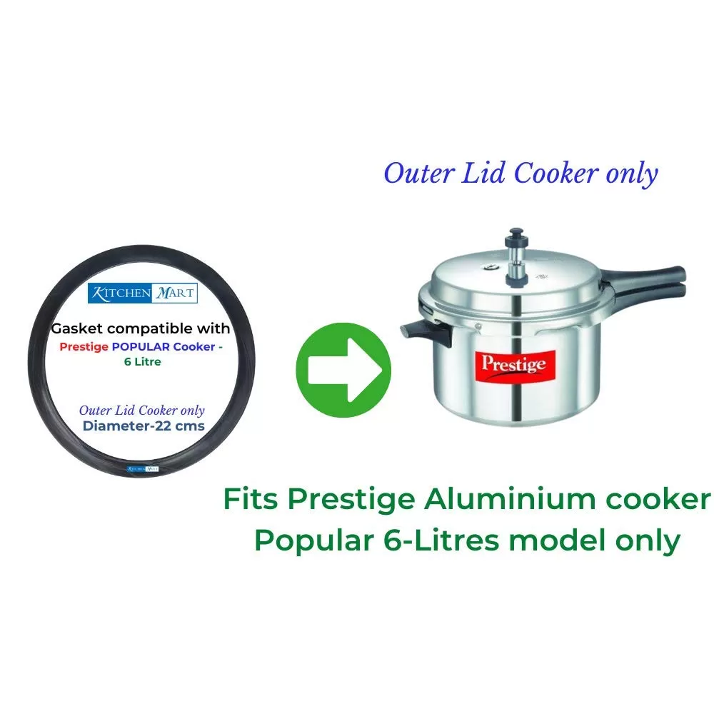 Prestige Popular Aluminium Pressure cooker Gasket (Outer Lid)