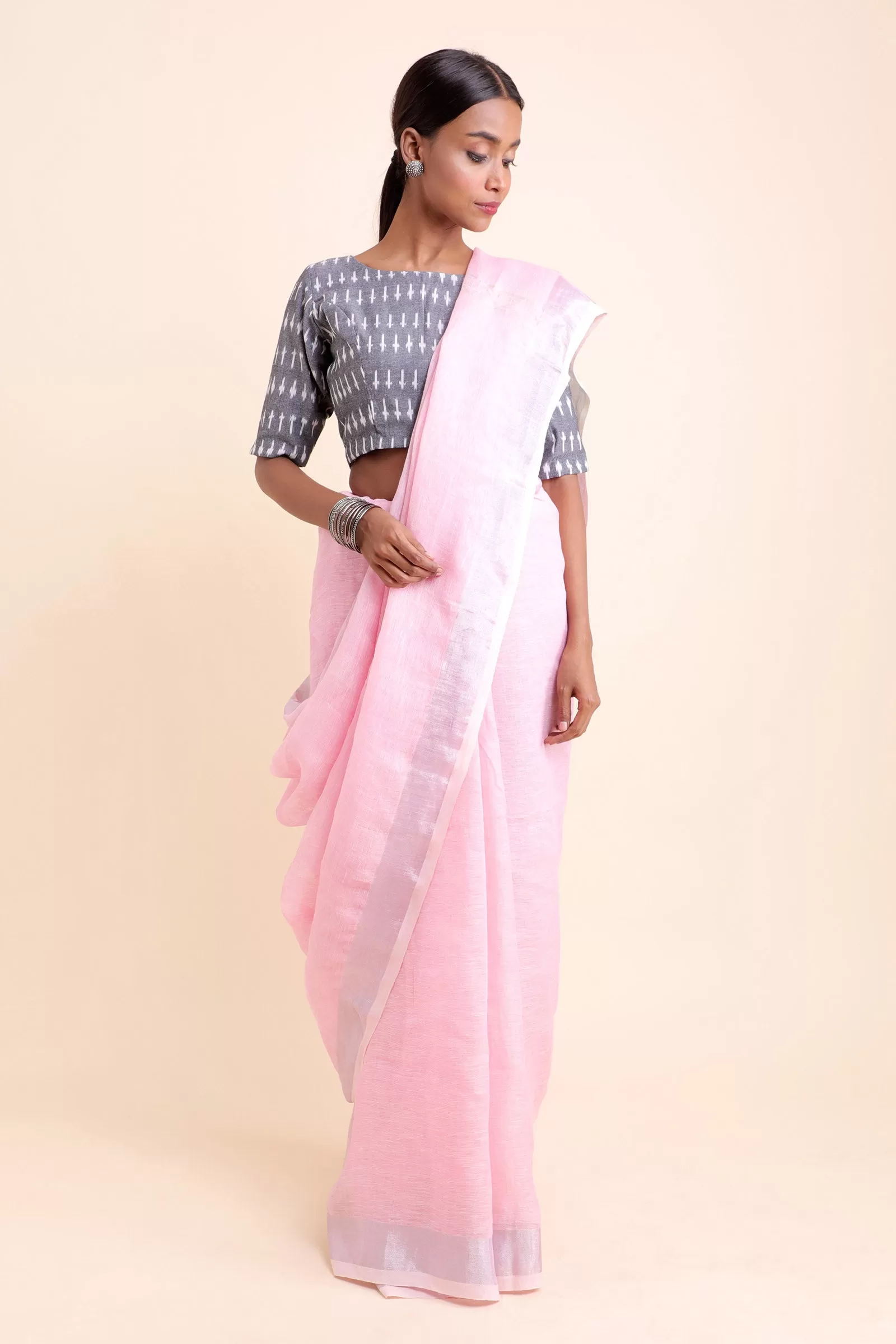 Pretty Please Linen Saree