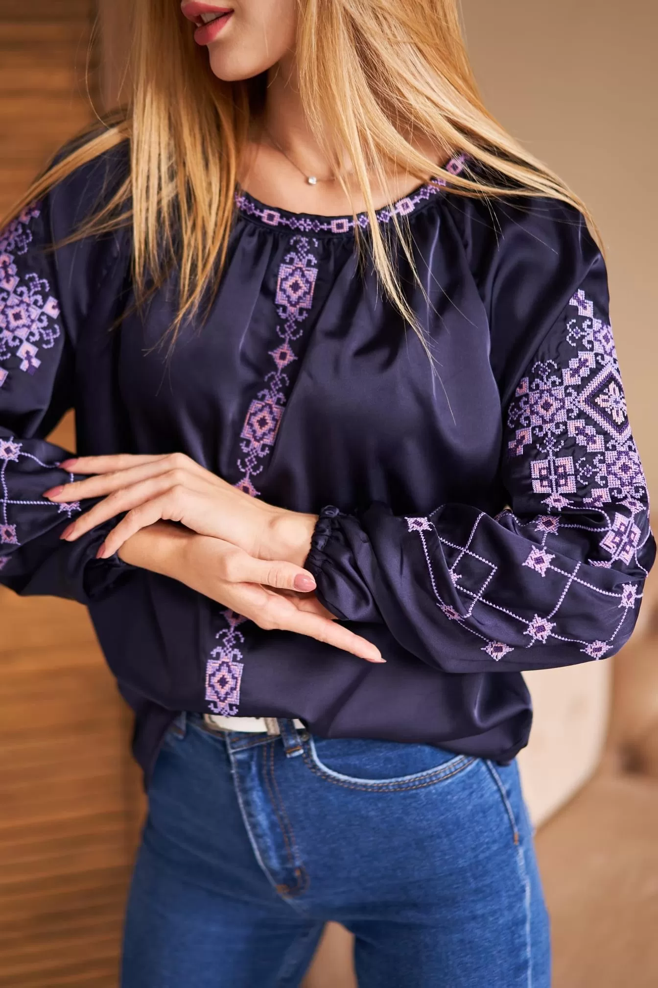 Purple Blouse “Margo”