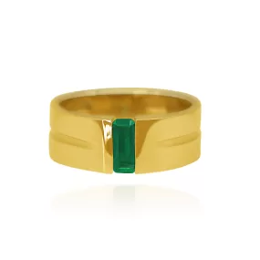 RAE EMERALD SOLID GOLD 18K RING FILIGREE