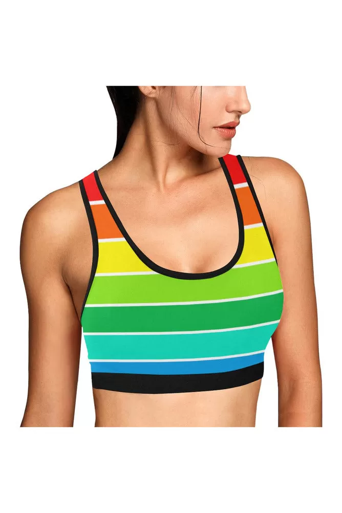 Rainbow Bright Sports Bra