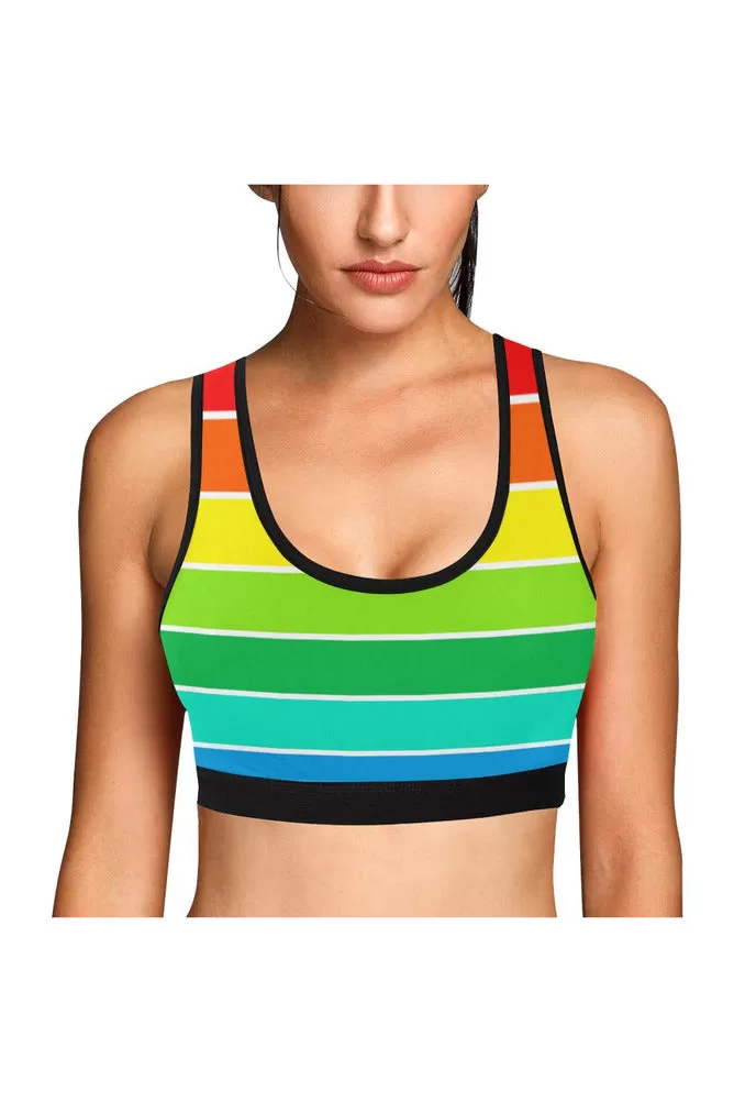 Rainbow Bright Sports Bra