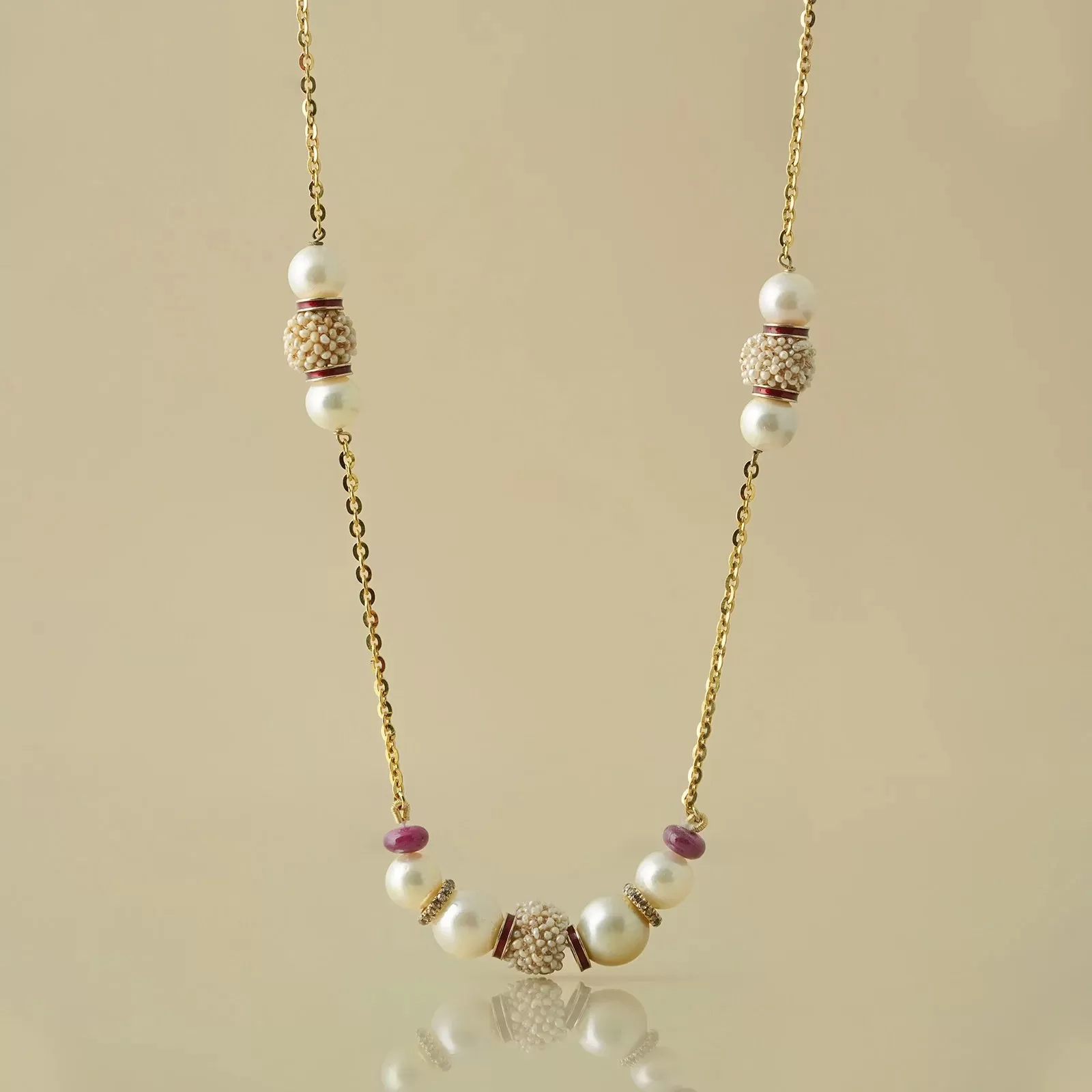 Rena Snow Pearl Necklace