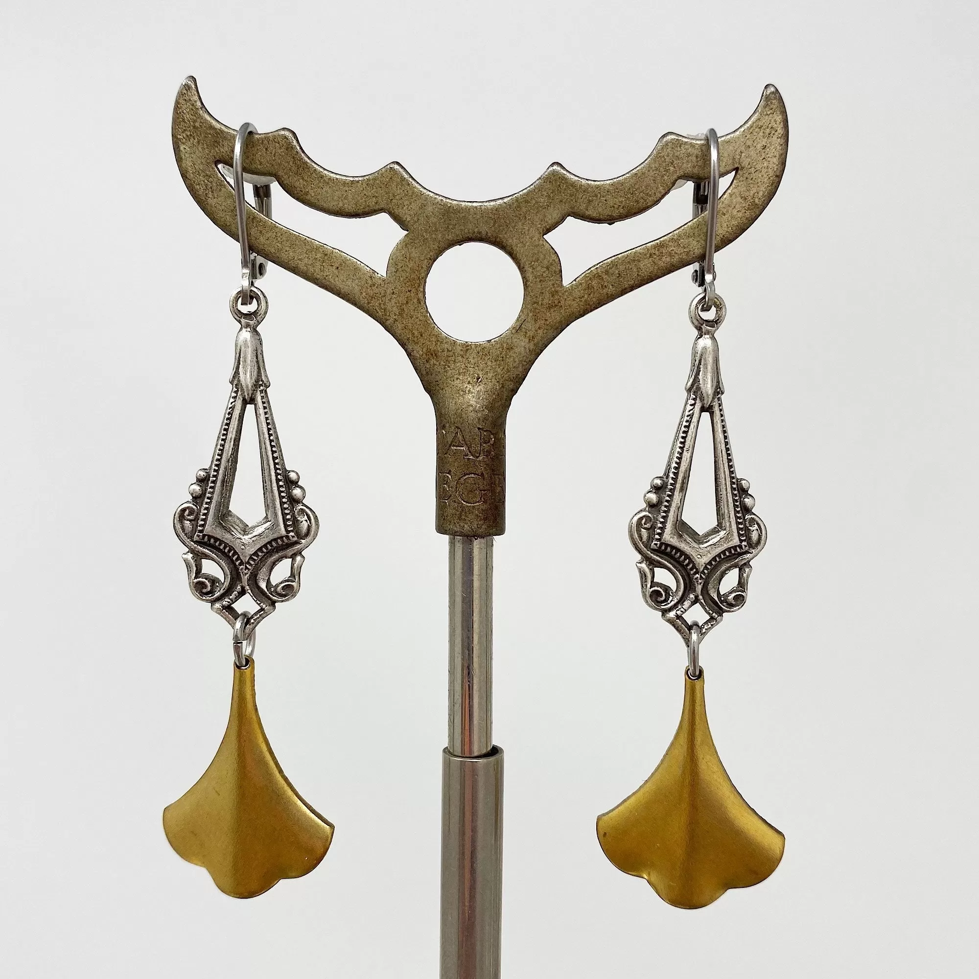 ROSENALL Art Nouveau long earrings