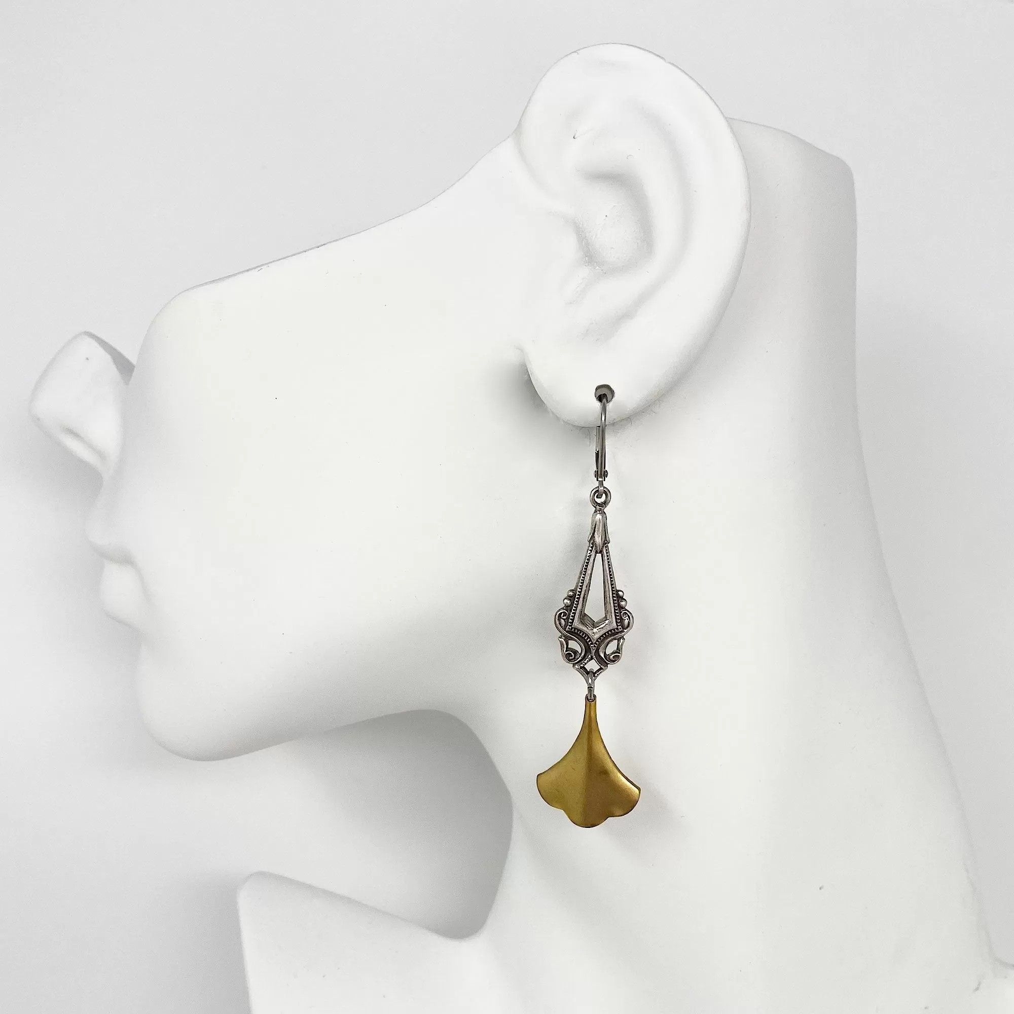 ROSENALL Art Nouveau long earrings