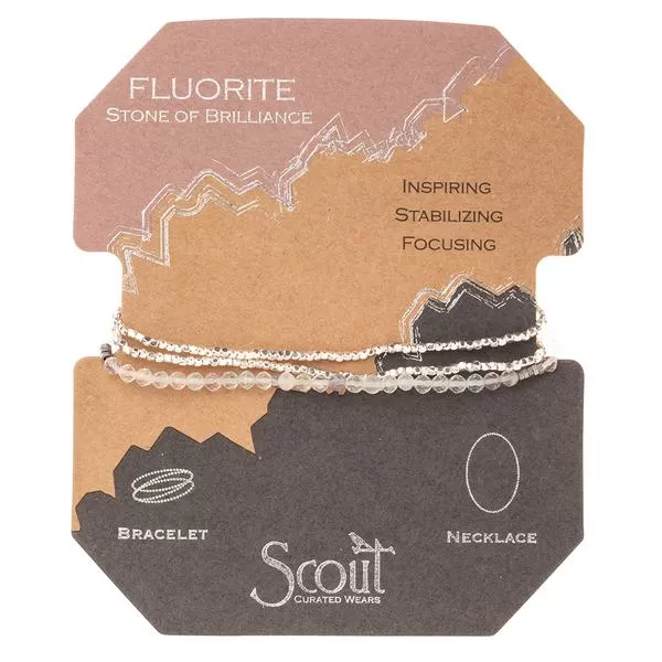 Scout Curated Wears Delicate Stone Wrap- Fluorite