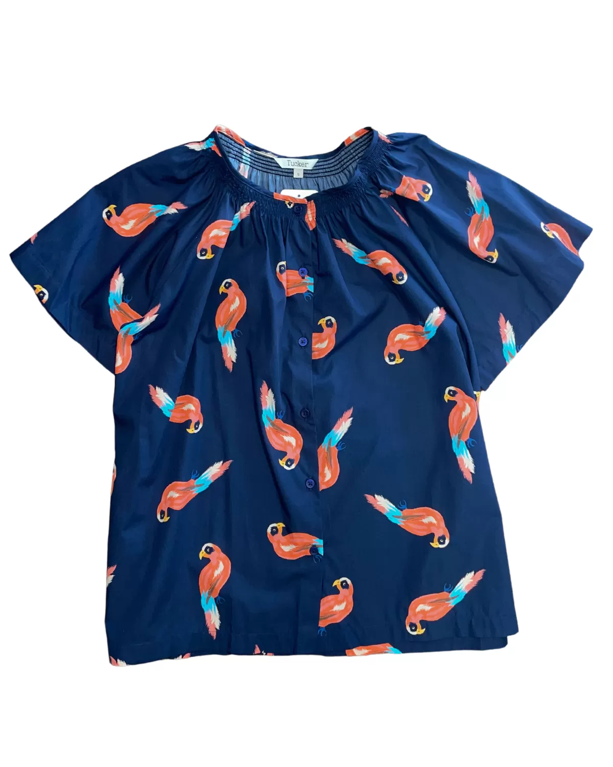 Short Sleeve Classic (Navy/Birds)