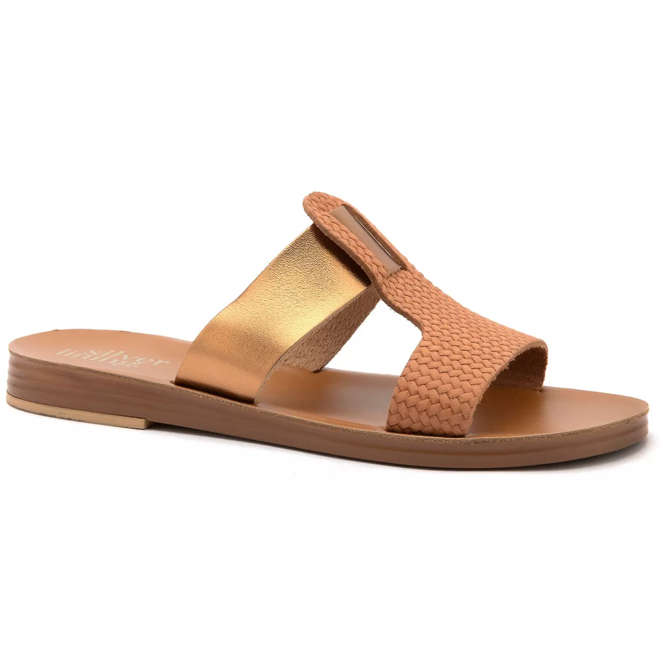 Silver Lining, Gala 2507, Leather, Sandal, Tabac