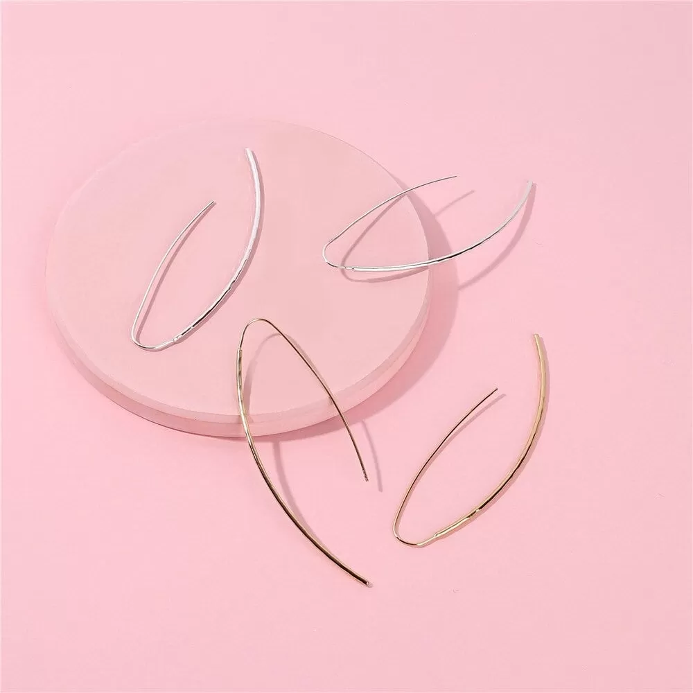 Simply Classic Needle Hook Style Earring - 2 Colors