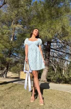 Simply Dreamy Eyelet Mini Dress