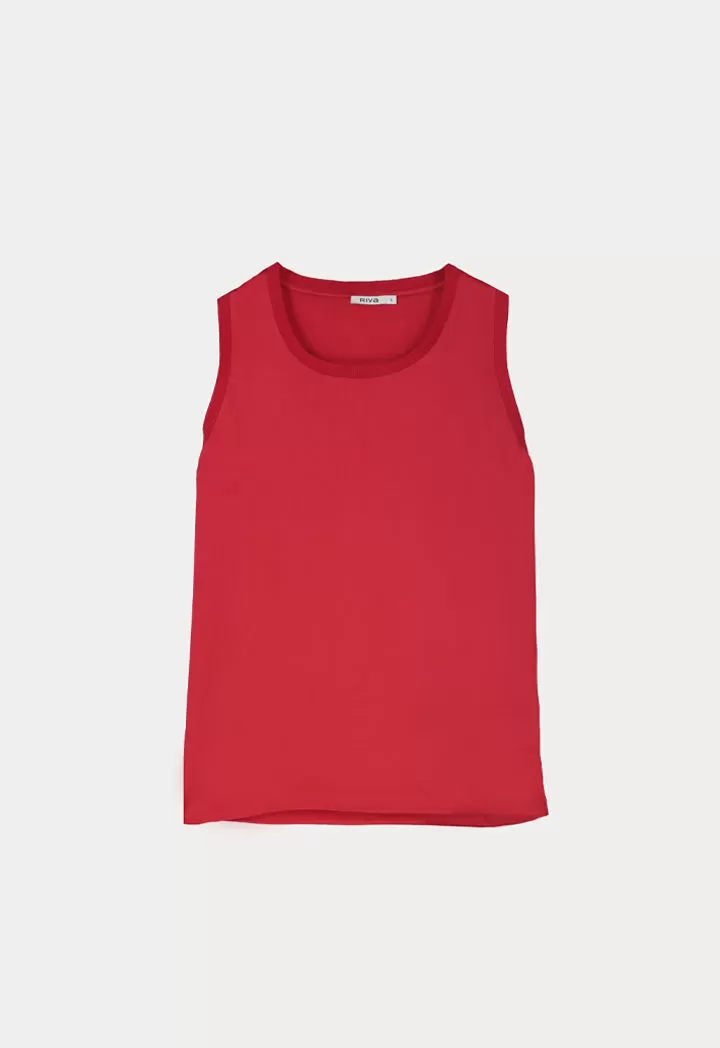 Solid Sleeveless Blouse