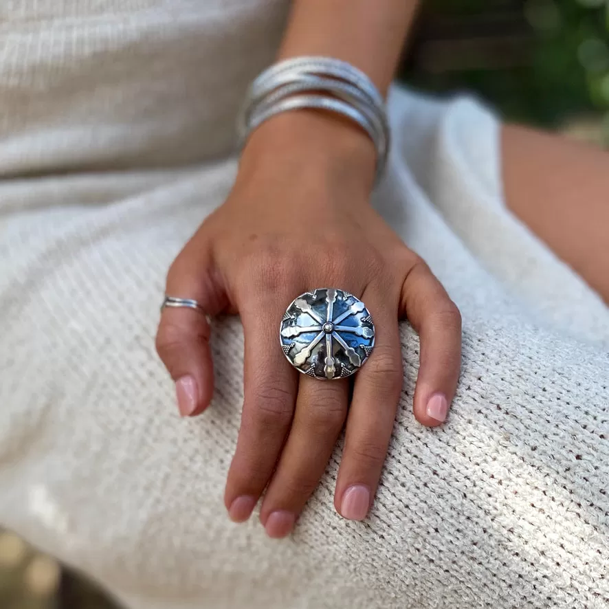 Sterling Silver Ring - Armour