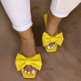 Summer Bow Tie Slippers