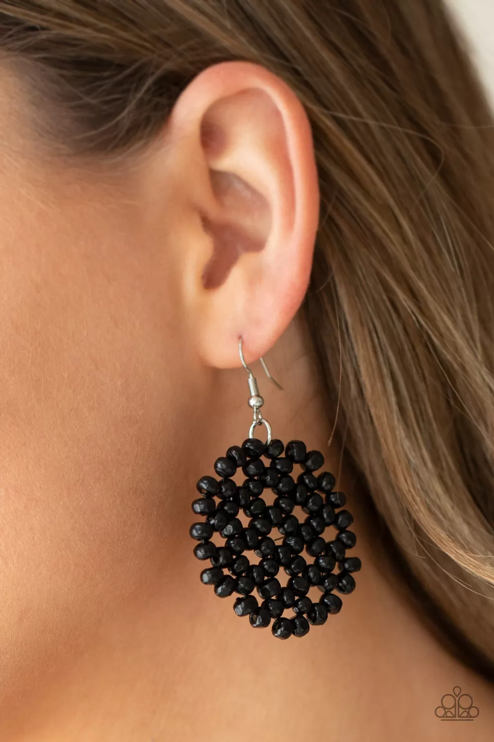 Summer Escapade Black-Earrings