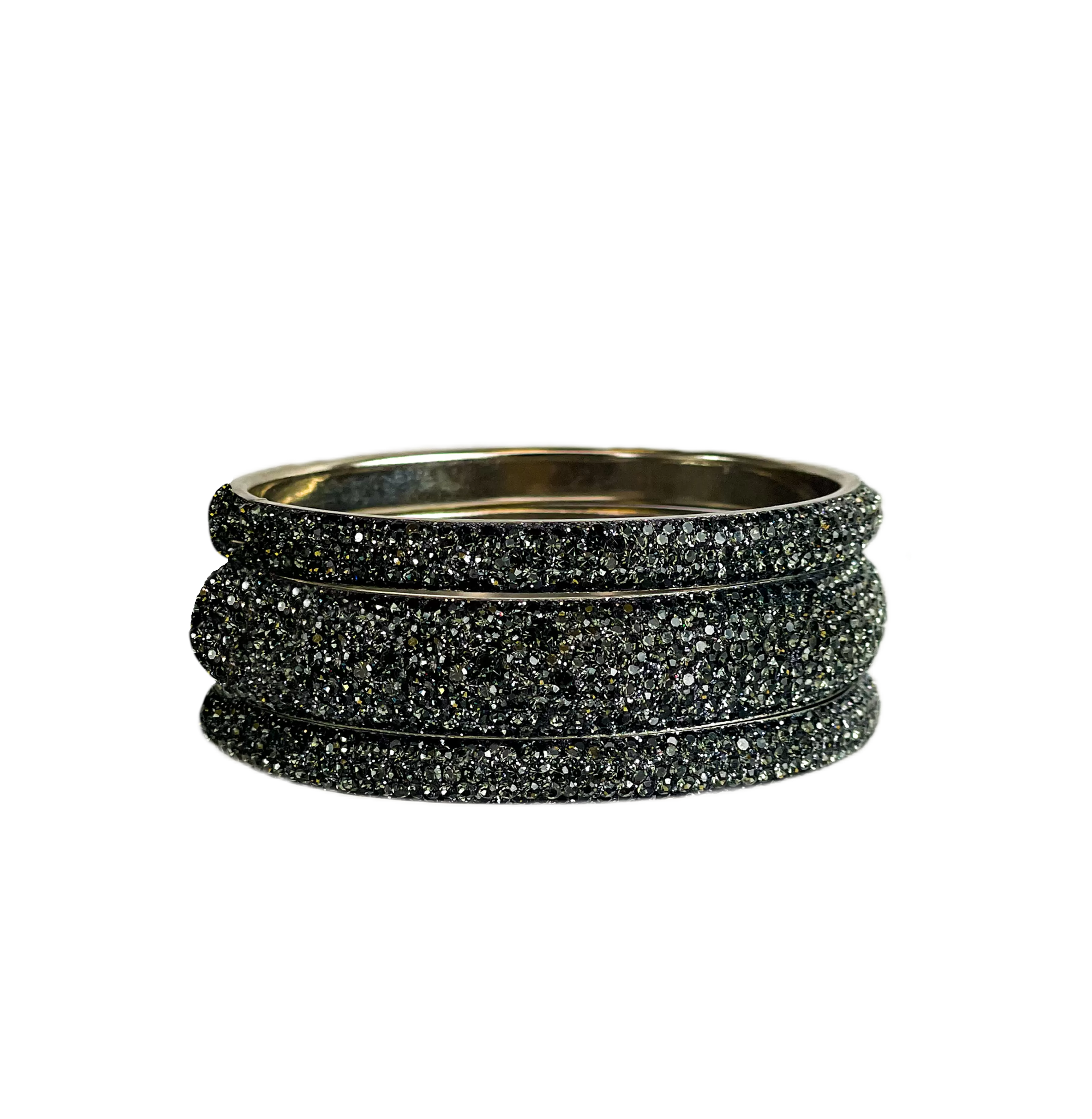 Sundar Bangles  Bollywood Black Crystal