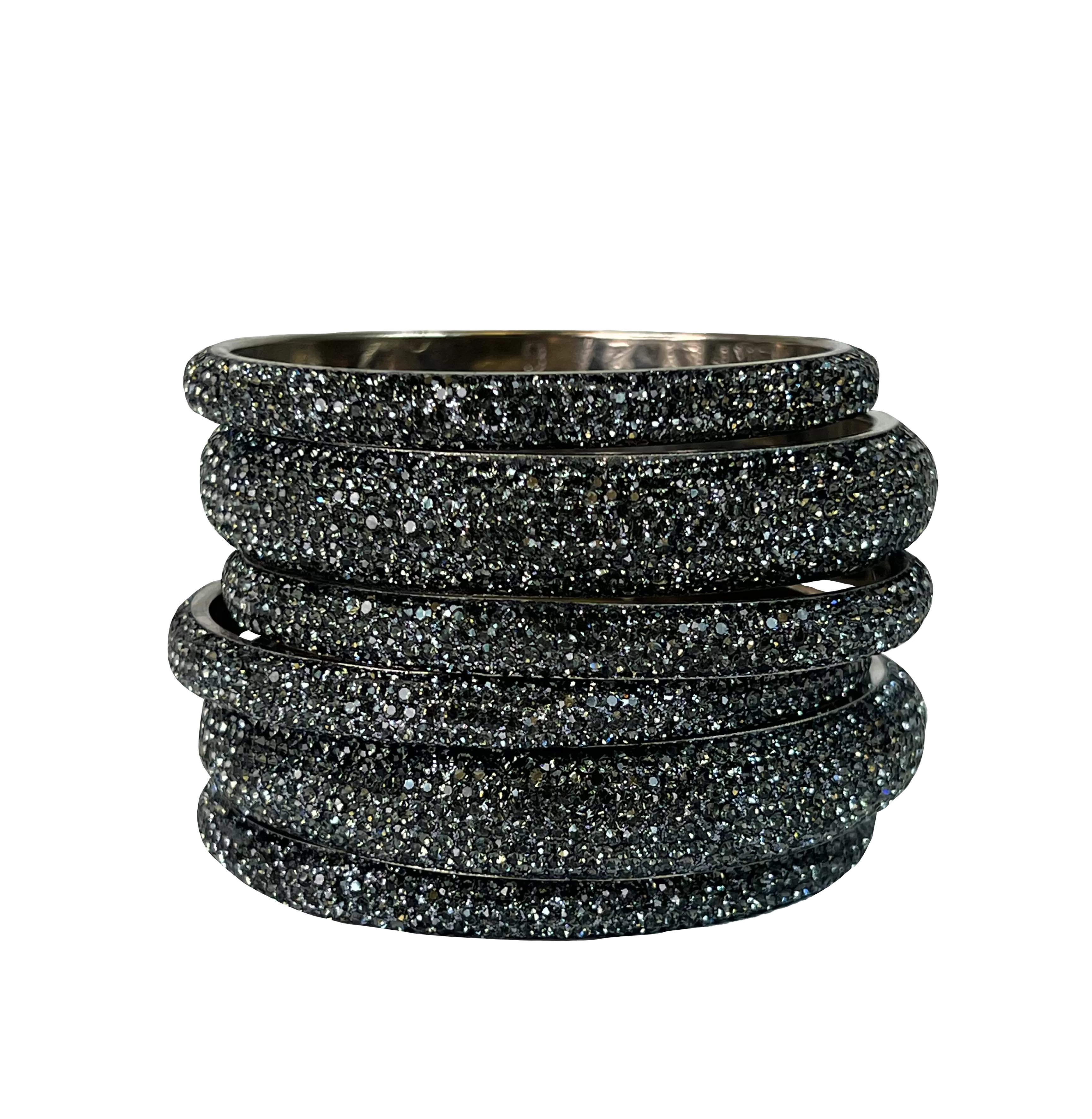 Sundar Bangles  Bollywood Black Crystal