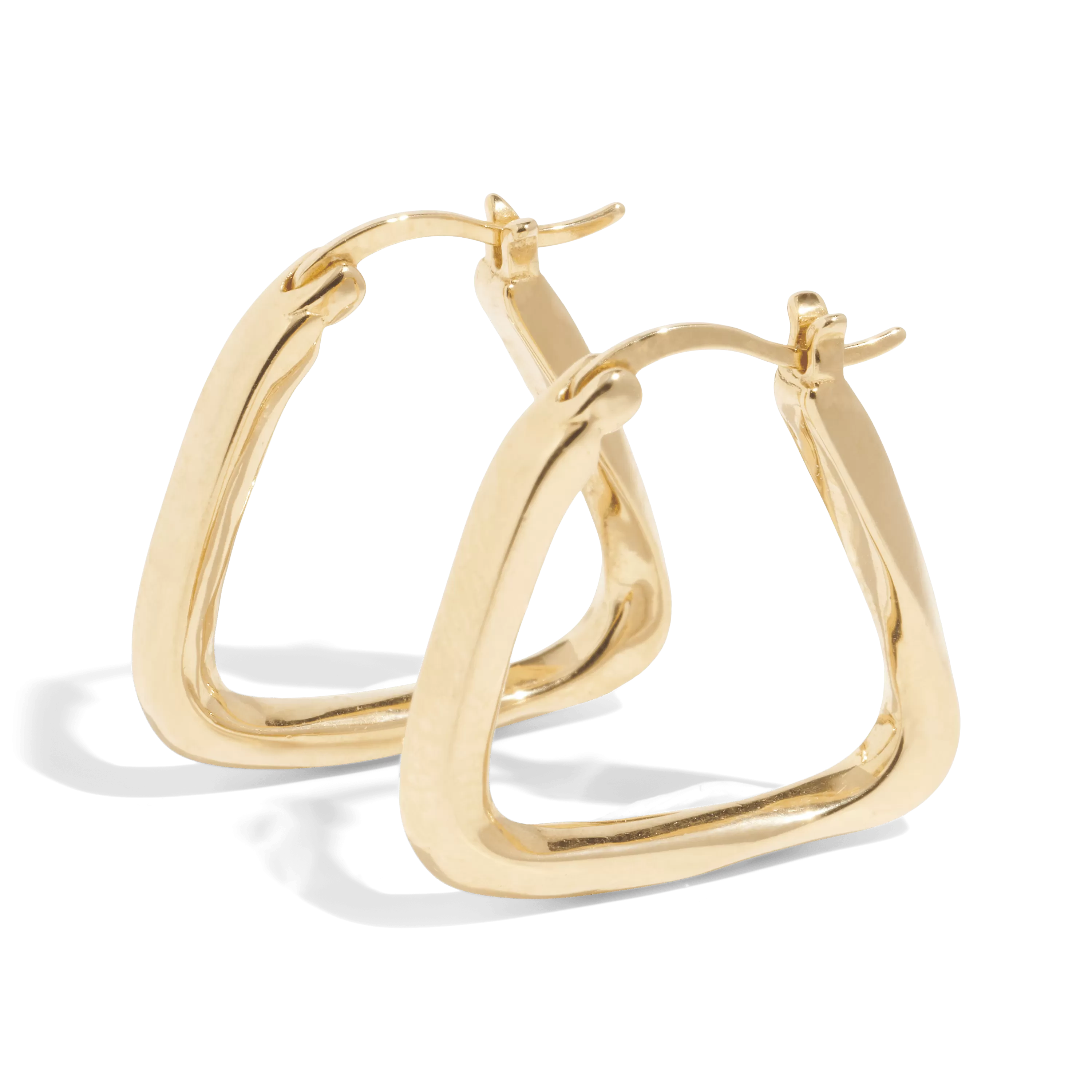 THE BAILEY HOOP  - Solid 14k yellow gold